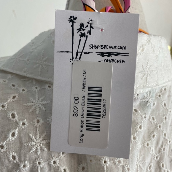 Cotton Eyelet Beach Cover NWT ($92) - Picture 3 of 10